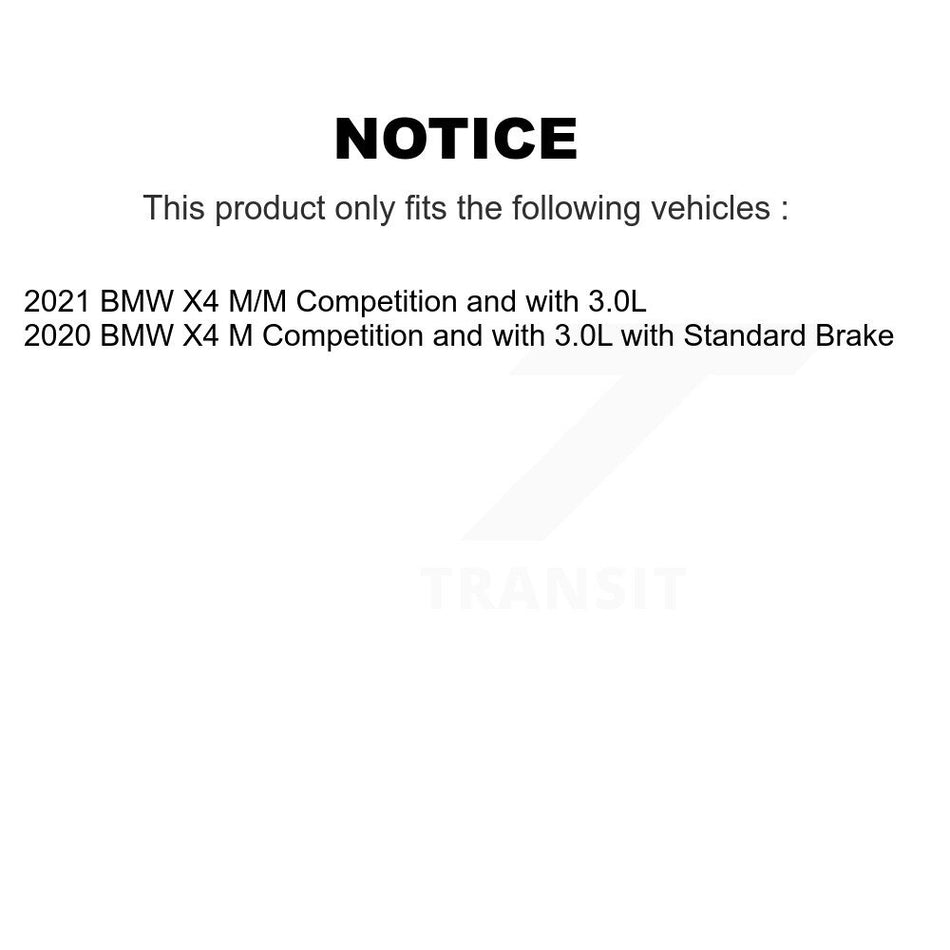 Rear Semi-Metallic Disc Brake Pads And Wear Sensors Kit For BMW X4 KPW-100990