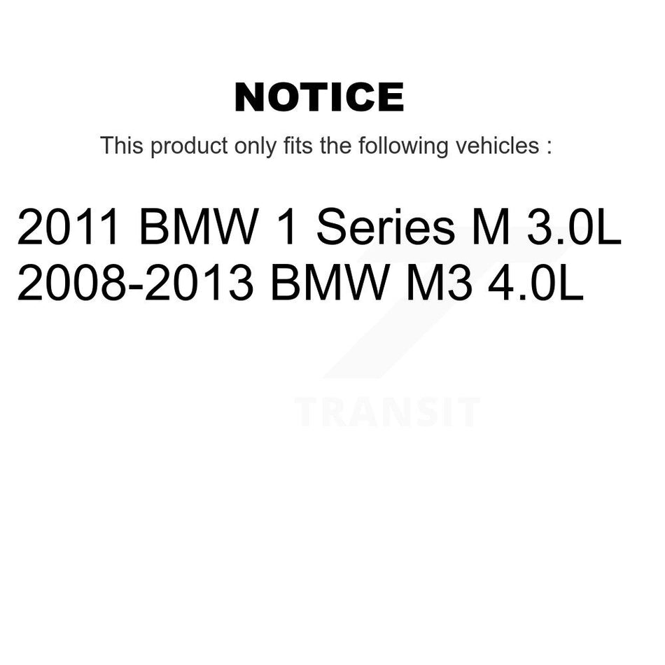 Rear Semi-Metallic Disc Brake Pads And Wear Sensors Kit For BMW M3 1 Series M KPW-100991