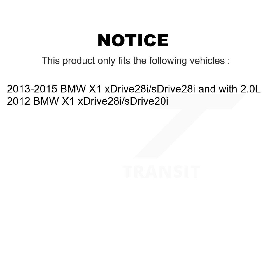 Rear Semi-Metallic Disc Brake Pads And Wear Sensors Kit For BMW X1 KPW-101014