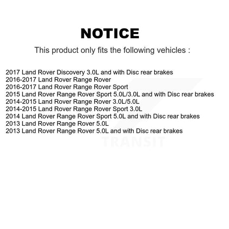 Rear Semi-Metallic Disc Brake Pads & Wear Sensor Kit For Land Rover Range Sport Discovery KPW-101025