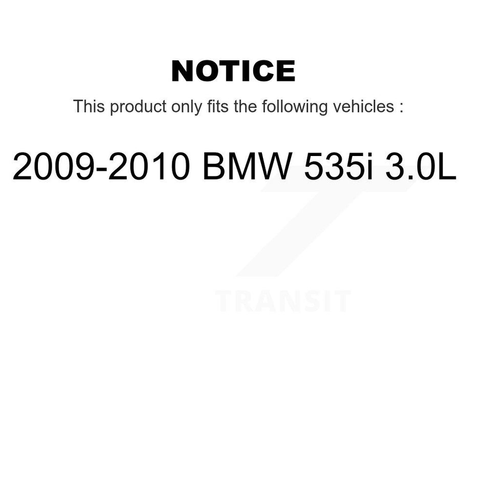 Rear Semi-Metallic Disc Brake Pads And Wear Sensors Kit For 2009-2010 BMW 535i 3.0L KPW-101032