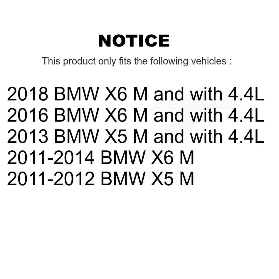 Rear Semi-Metallic Disc Brake Pads And Wear Sensors Kit For BMW X5 X6 KPW-101041