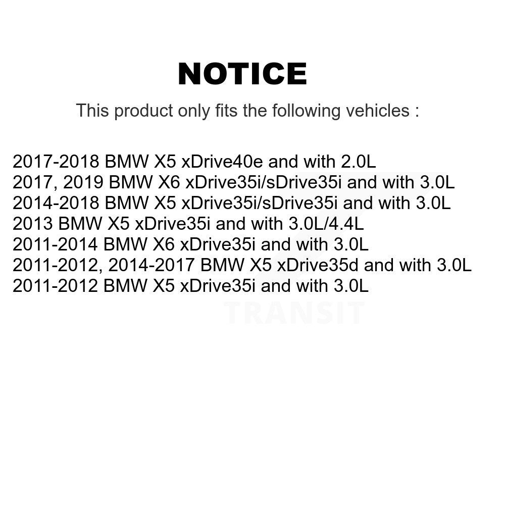 Rear Semi-Metallic Disc Brake Pads And Wear Sensors Kit For BMW X5 X6 KPW-101043