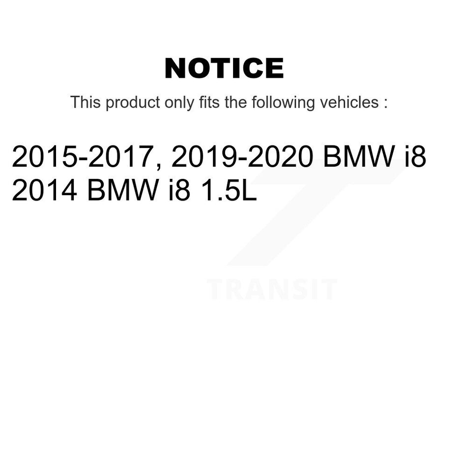 Rear Semi-Metallic Disc Brake Pads And Wear Sensors Kit For BMW i8 KPW-101058