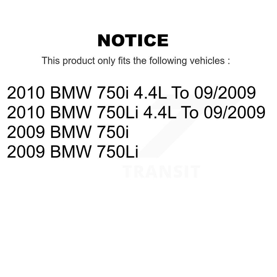 Rear Semi-Metallic Disc Brake Pads And Wear Sensors Kit For BMW 750i 750Li KPW-101061