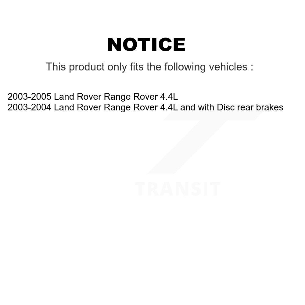 Rear Semi-Metallic Disc Brake Pads And Wear Sensors Kit For Land Rover Range KPW-101077