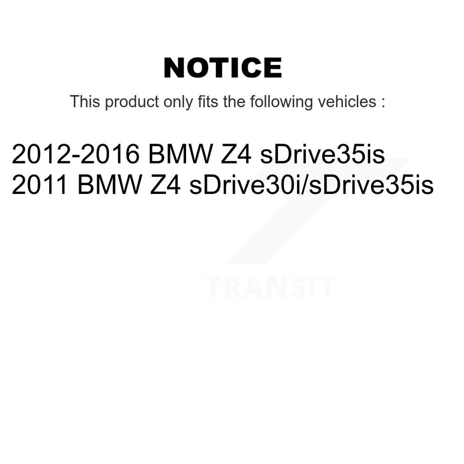 Rear Semi-Metallic Disc Brake Pads And Wear Sensors Kit For BMW Z4 KPW-101090
