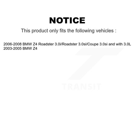 Rear Semi-Metallic Disc Brake Pads And Wear Sensors Kit For BMW Z4 KPW-101113