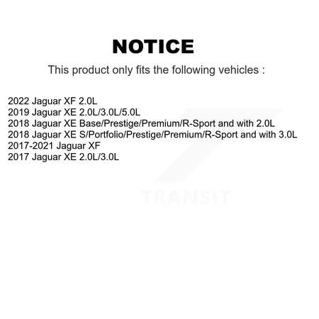 Rear Semi-Metallic Disc Brake Pads And Wear Sensors Kit For Jaguar XE XF KPW-101121