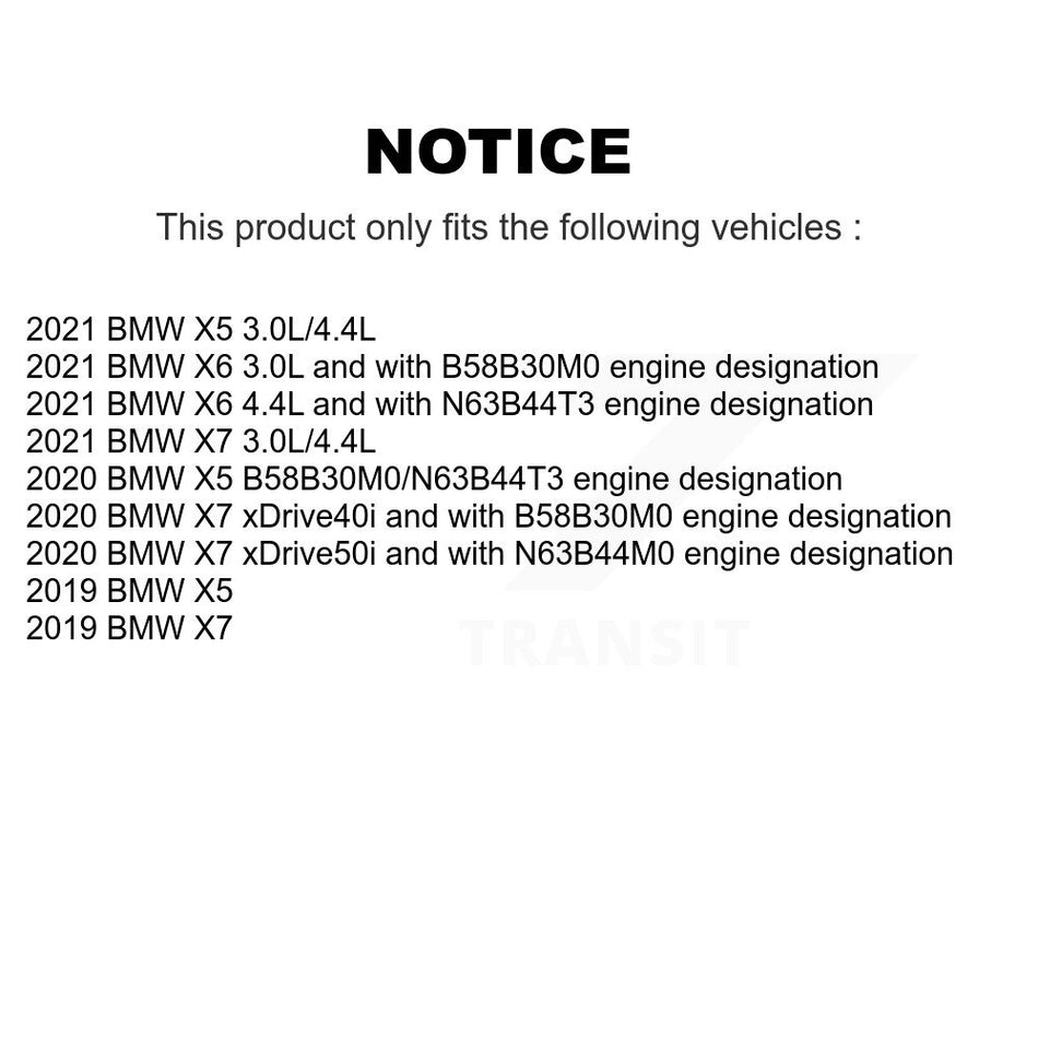 Rear Semi-Metallic Disc Brake Pads And Wear Sensors Kit For BMW X5 X7 X6 KPW-101123