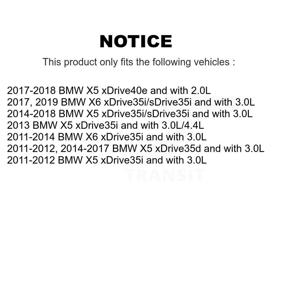 Rear Semi-Metallic Disc Brake Pads And Wear Sensors Kit For BMW X5 X6 KPW-101179