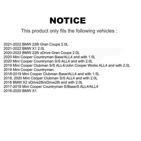 Rear Semi-Metallic Brake Pad Wear Sensor Kit For BMW X1 Mini Cooper Countryman X2 Clubman KPW-101206