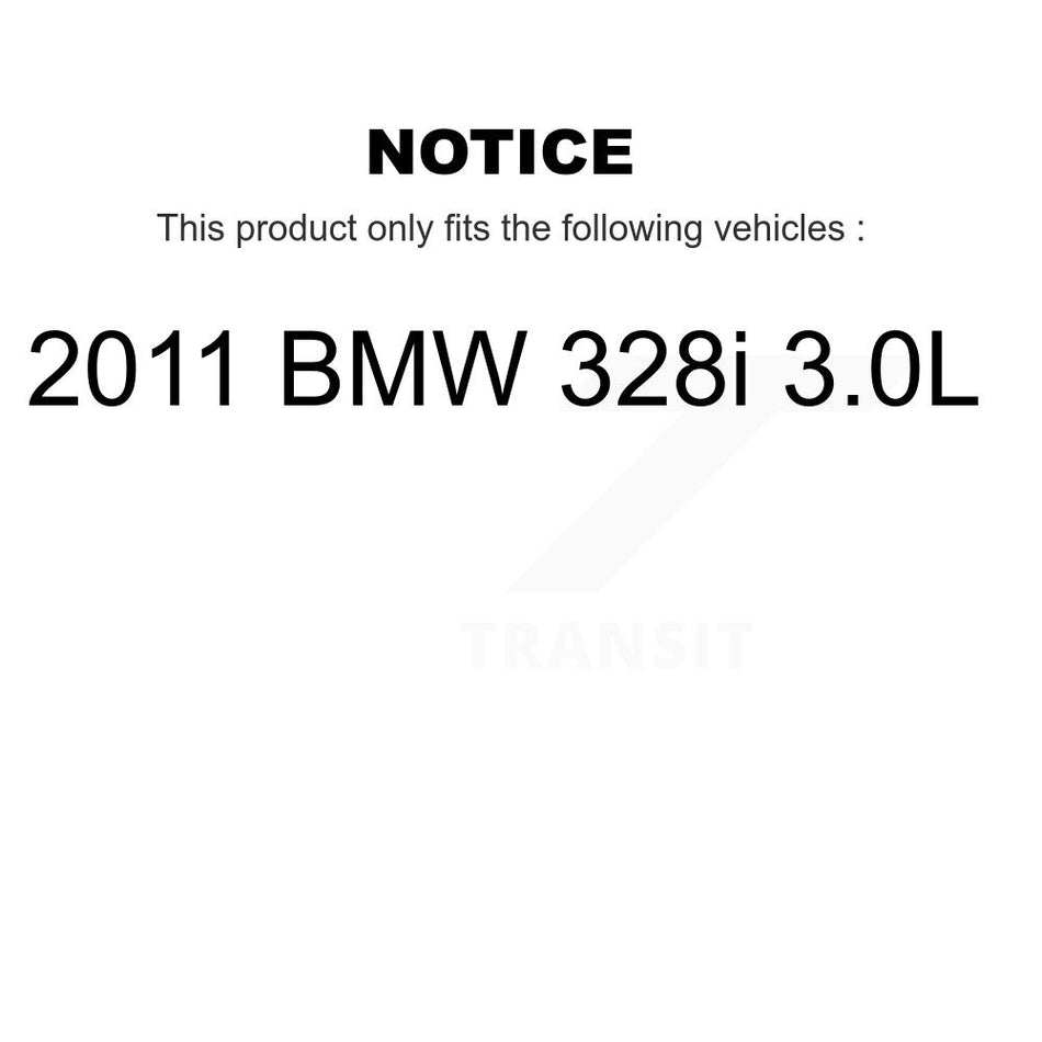 Front Rear Semi-Metallic Disc Brake Pads And Extra Wear Sensors Kit For BMW 323i 328i KPW-101248