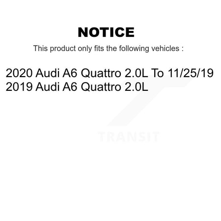 Front Rear Semi-Metallic Disc Brake Pads And Wear Sensors Kit For Audi A6 Quattro 2.0L KPW-101359