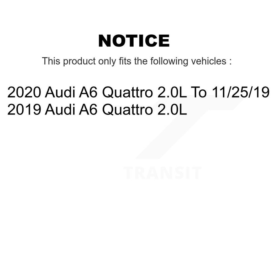 Front Rear Semi-Metallic Disc Brake Pads And Wear Sensors Kit For Audi A6 Quattro 2.0L KPW-101373