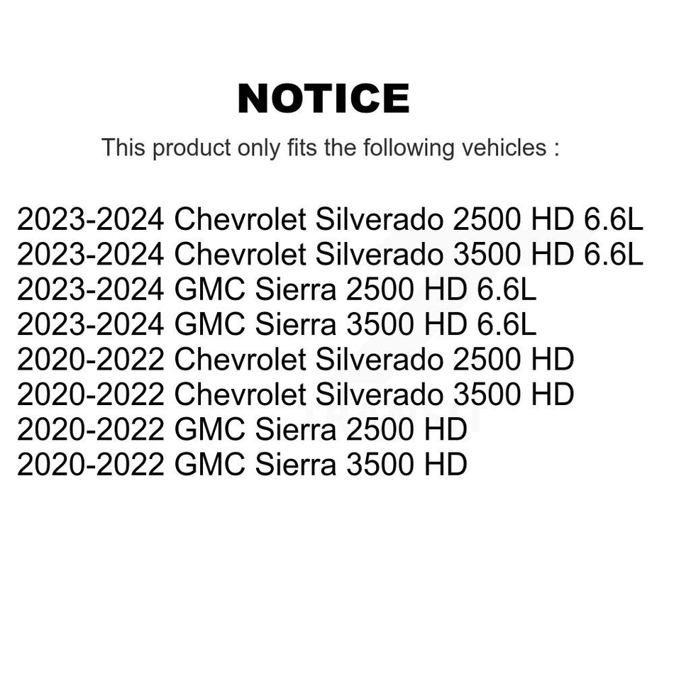 Front Semi-Metallic Brake Pads Wear Sensor Kit For GMC Chevrolet Sierra 2500 HD Silverado KPW-101408