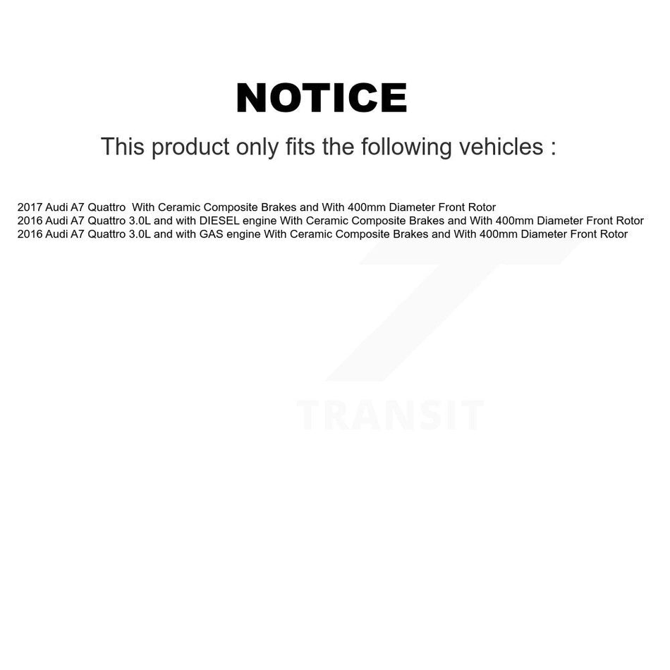 Front Rear Semi-Metallic Disc Brake Pads And Wear Sensors Kit For Audi A7 Quattro KPW-101447