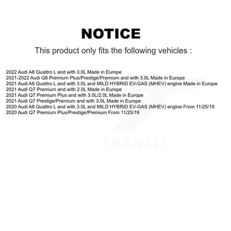 Front Rear Semi-Metallic Disc Brake Pads And Wear Sensors Kit For Audi Q7 Q8 A8 Quattro KPW-101448
