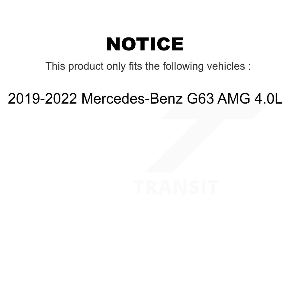 Front Rear Semi-Metallic Brake Pad & Wear Sensor Kit For 19-22 Mercedes-Benz G63 AMG 4.0L KPW-101517