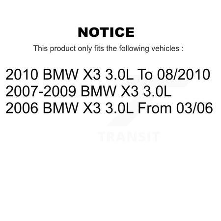 Front Semi-Metallic Disc Brake Pads And Wear Sensors Kit For BMW X3 3.0L KPW-101570