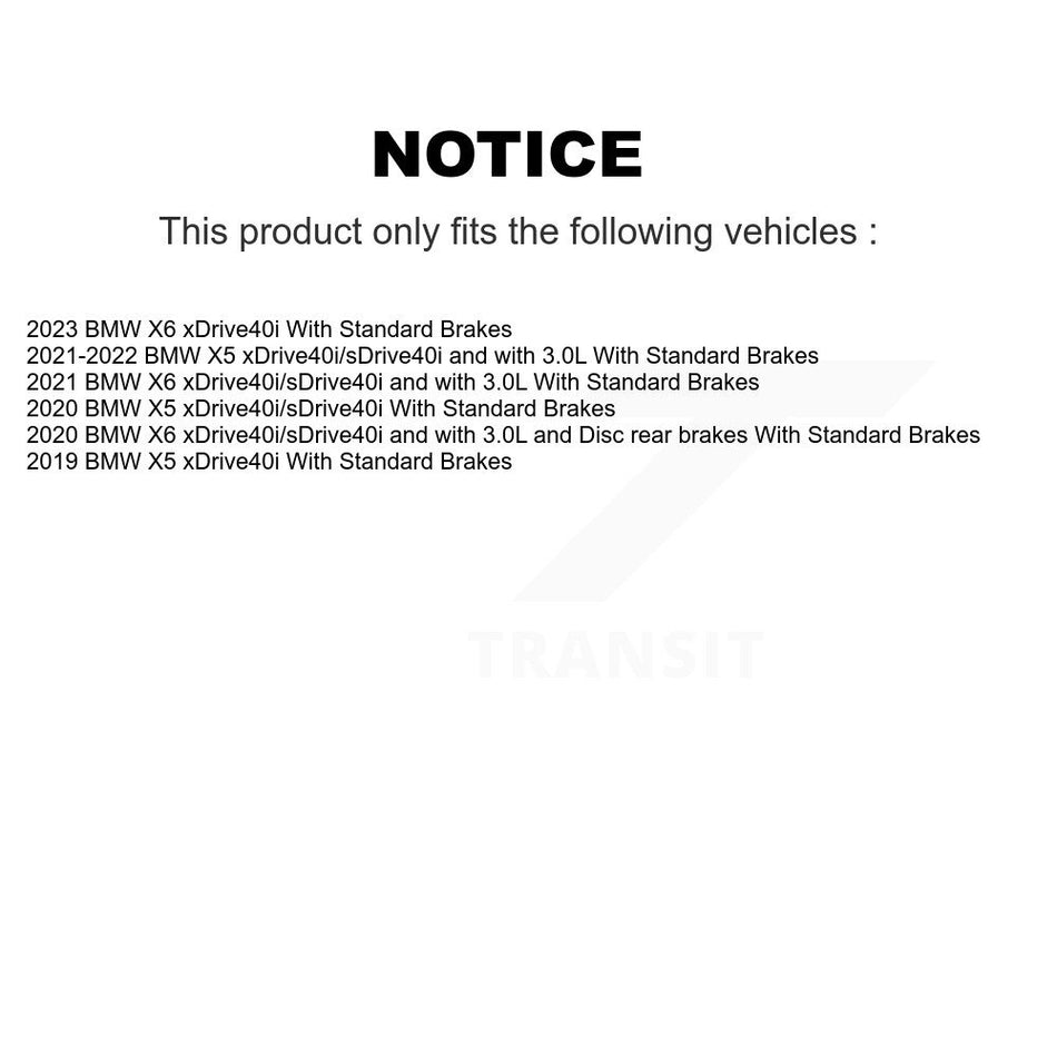 Front Semi-Metallic Disc Brake Pads And Wear Sensors Kit For BMW X5 X6 KPW-101582