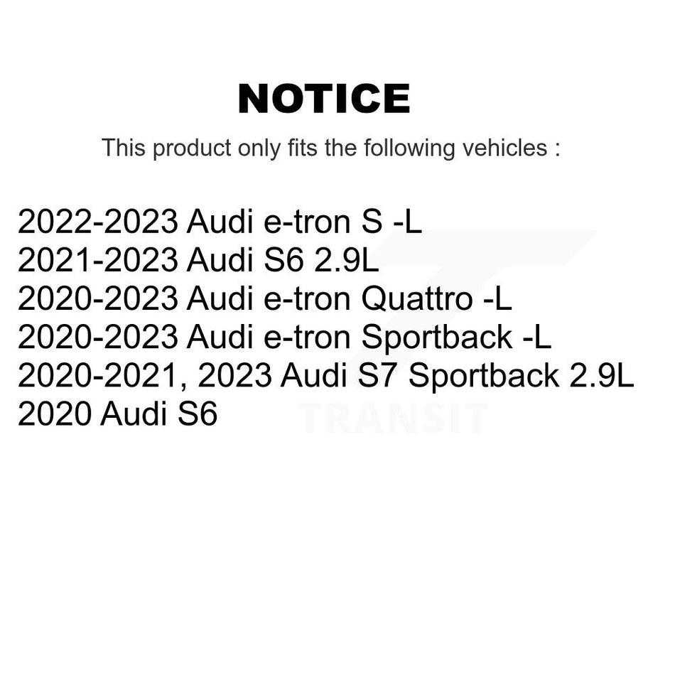 Rear Semi-Metallic Brake Pads & Wear Sensor Kit For Audi e-tron Quattro Sportback S6 S7 S KPW-101608