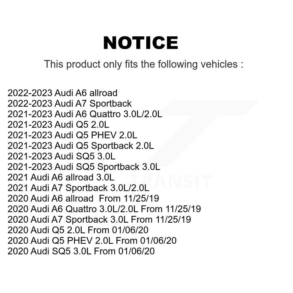 Rear Semi-Metallic Brake Pad Wear Sensor Kit For Audi Q5 Sportback SQ5 PHEV A6 Quattro A7 KPW-101609