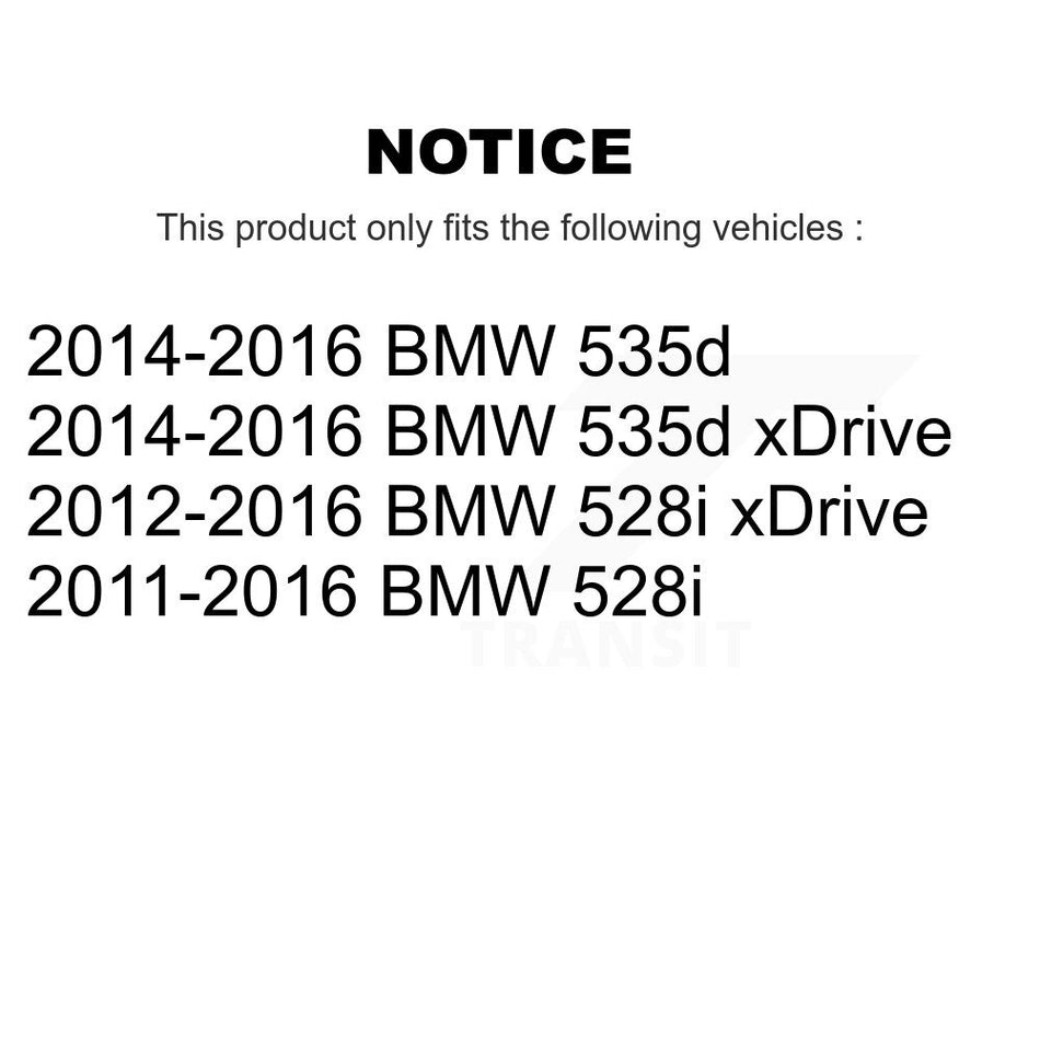 Rear Semi-Metallic Disc Brake Pads And Wear Sensors Kit For BMW 528i xDrive 535d KPW-101628