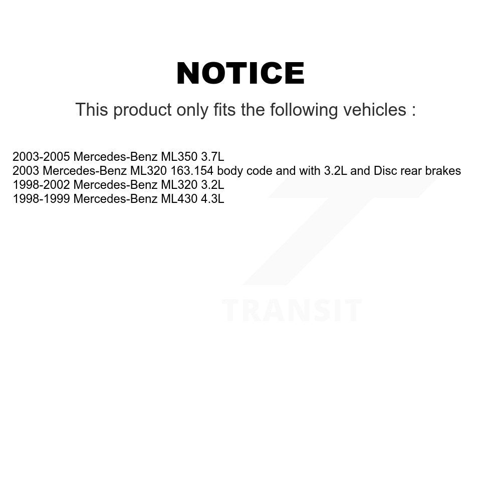 Front Brake Pads Wear Sensor (2 Pack) For Mercedes-Benz ML320 ML350 ML430 KSE-100008