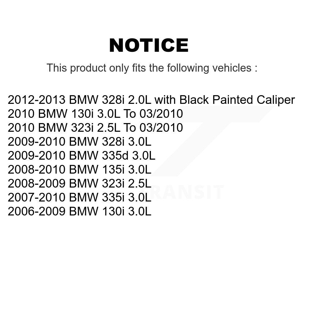 Front Brake Pads Wear Sensor (2 Pack) For BMW 335i 323i 328i 135i 335d 130i KSE-100026