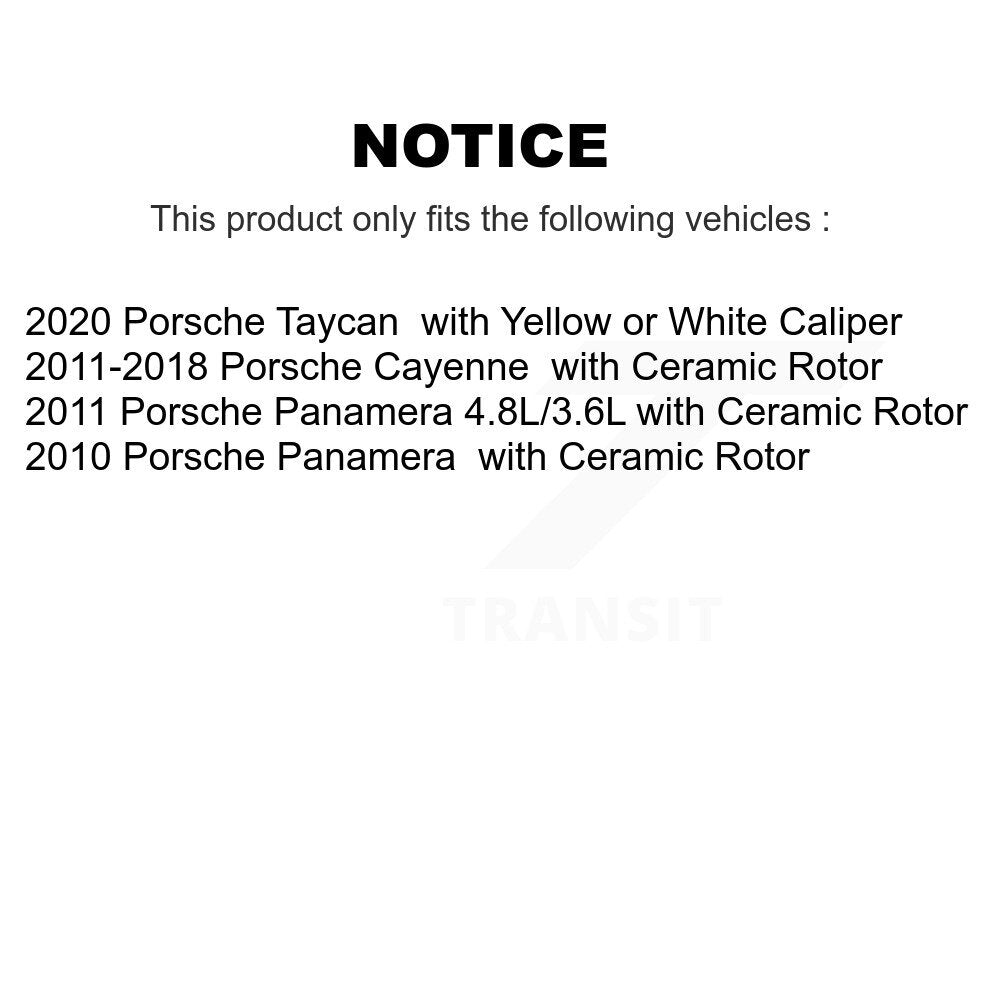 Front Brake Pads Wear Sensor (2 Pack) For Porsche Cayenne Taycan Panamera KSE-100028