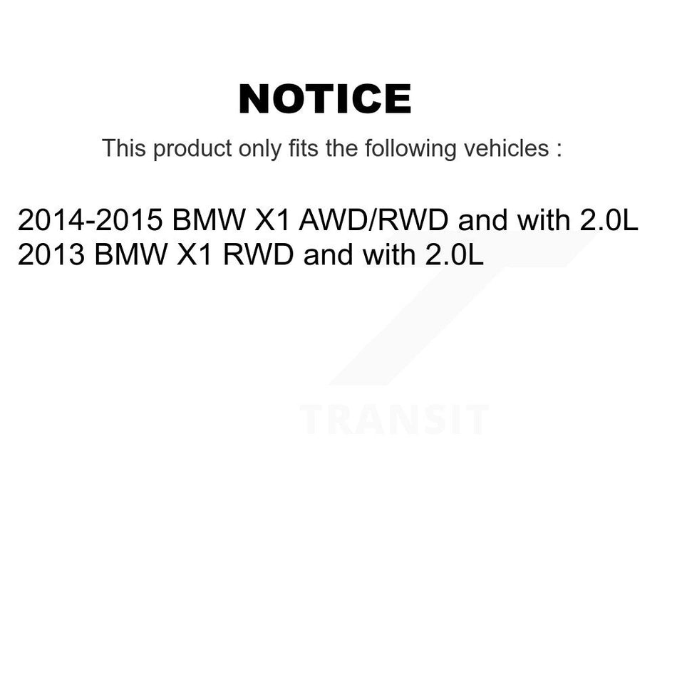 Front Brake Pads Wear Sensor (2 Pack) For BMW X1 KSE-100038