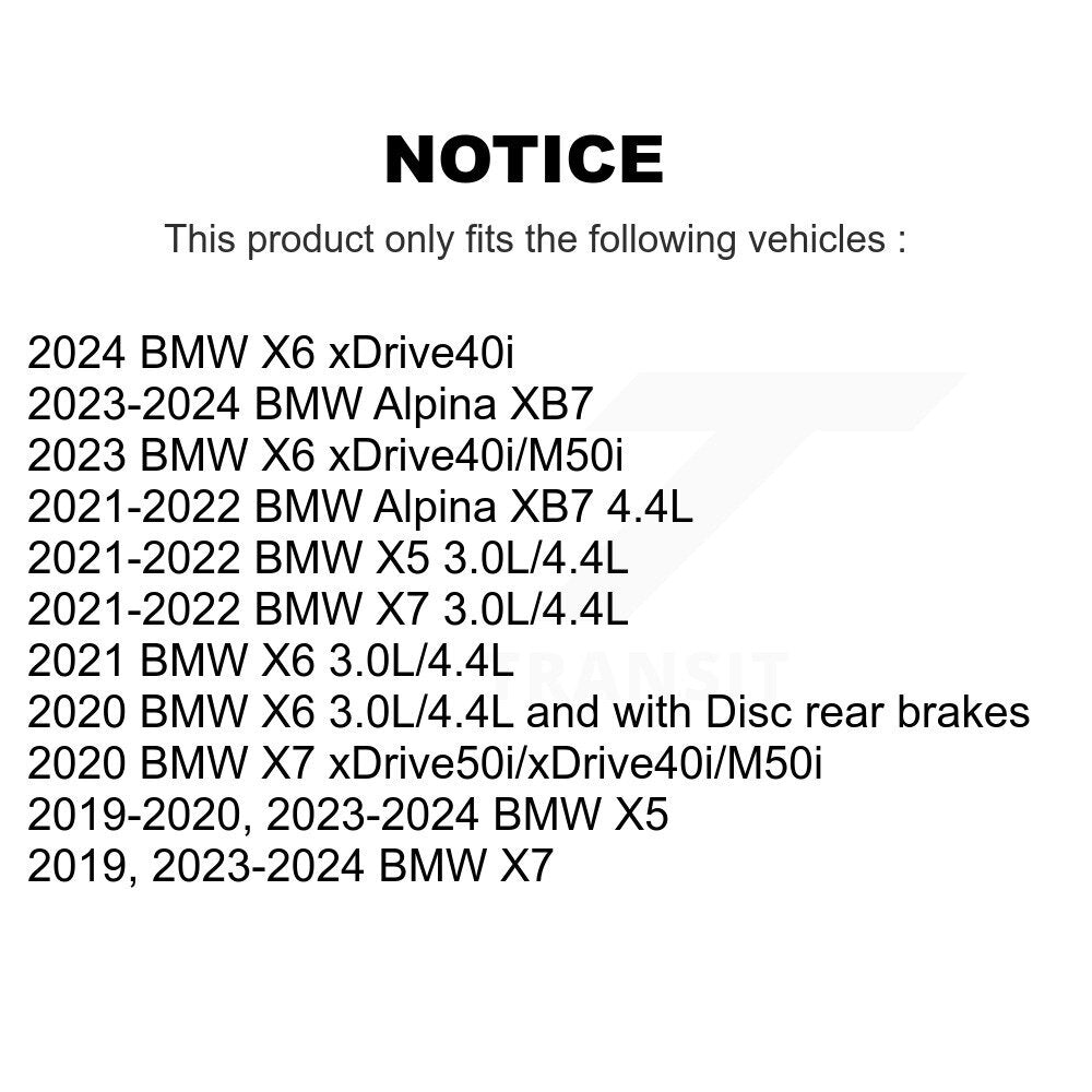 Front Brake Pads Wear Sensor (2 Pack) For BMW X5 X7 X6 Alpina XB7 KSE-100048