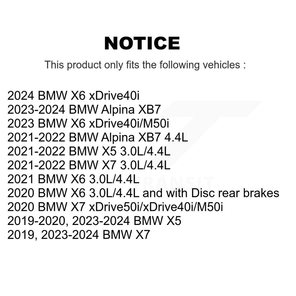 Front Brake Pads Wear Sensor (2 Pack) For BMW X5 X7 X6 Alpina XB7 KSE-100048