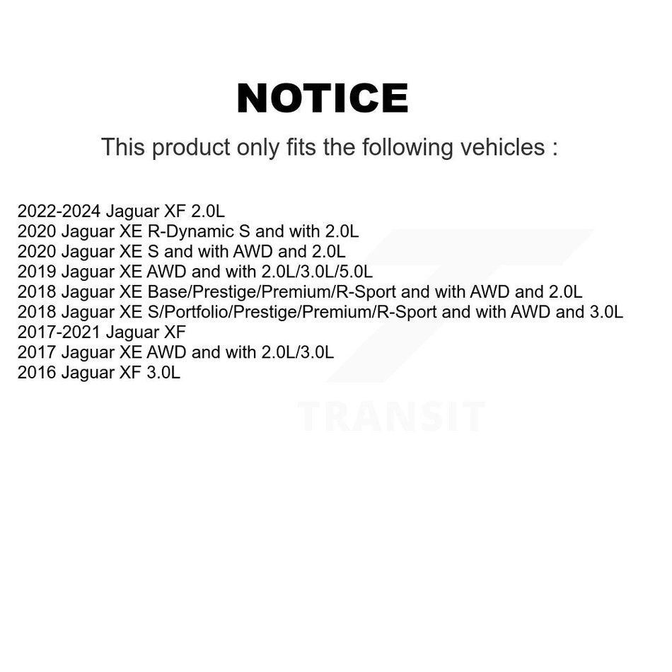 Front Brake Pads Wear Sensor (2 Pack) For Jaguar XE XF KSE-100076