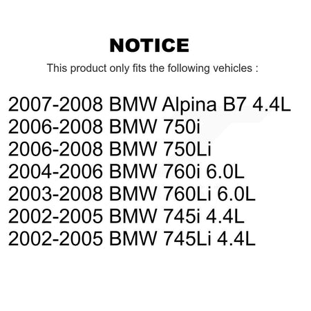 Front Brake Pads Wear Sensor (2 Pack) For BMW 750i 750Li 745i 745Li 760Li Alpina B7 760i KSE-100077