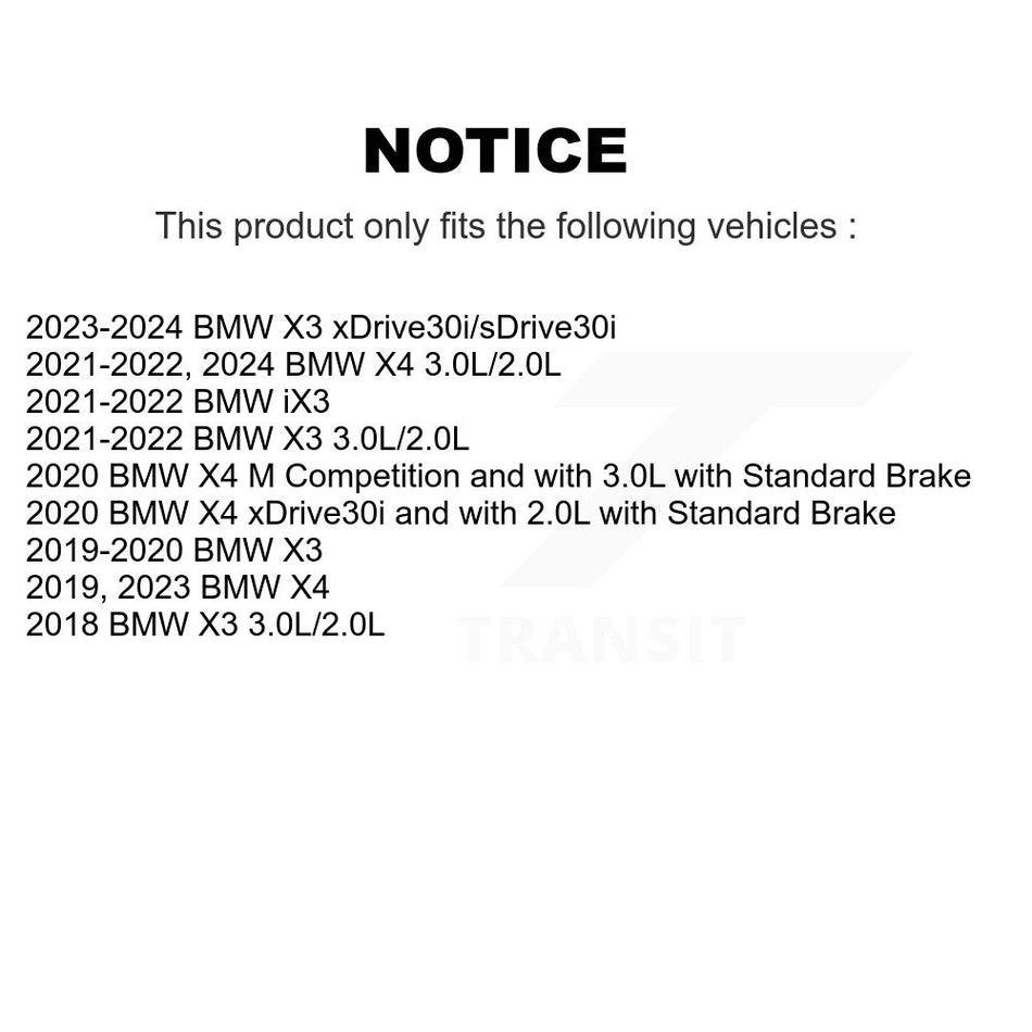 Front Brake Pads Wear Sensor (2 Pack) For BMW X3 X4 iX3 KSE-100090