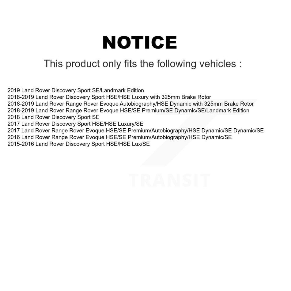 Front Brake Pads Wear Sensor (2 Pack) For Land Rover Discovery Sport Range Evoque KSE-100095