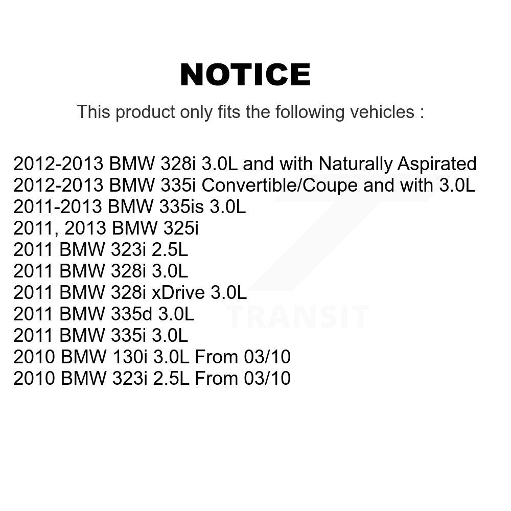 Front Brake Pads Wear Sensor (2 Pack) For BMW 328i xDrive 323i 335i 335is 335d 325i 130i KSE-100107