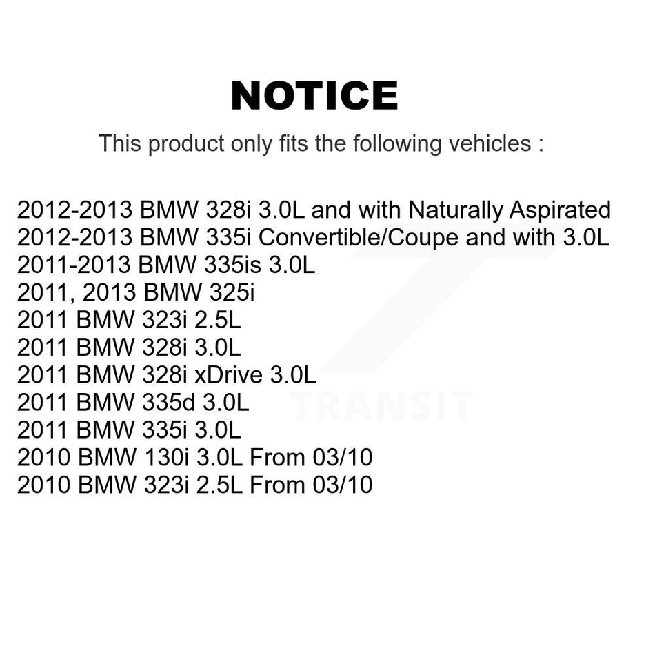Front Brake Pads Wear Sensor (2 Pack) For BMW 328i xDrive 323i 335i 335is 335d 325i 130i KSE-100107