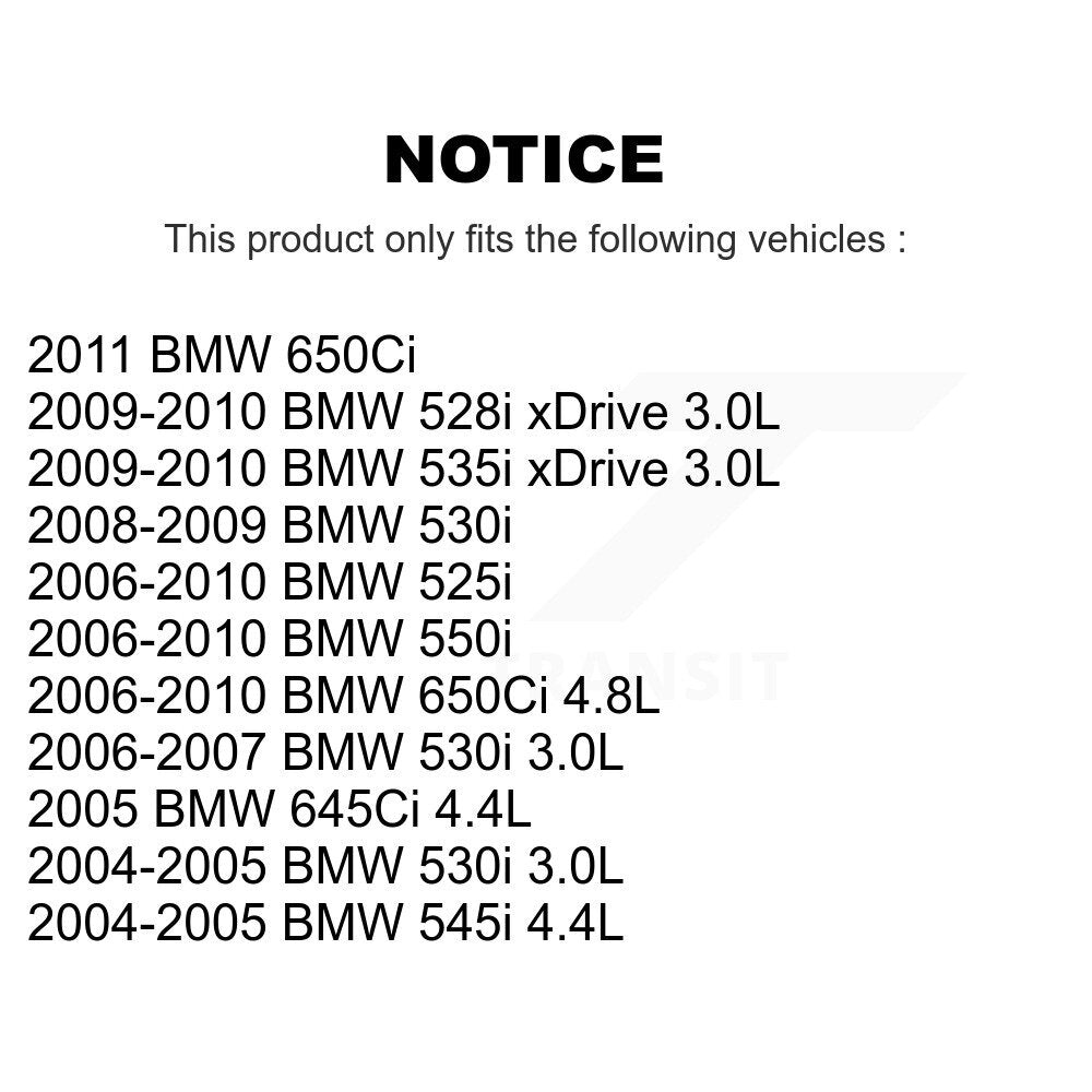 Front Brake Pads Wear Sensor (2 Pack) For BMW 530i 528i xDrive 525i 535i 550i 545i 645Ci KSE-100108