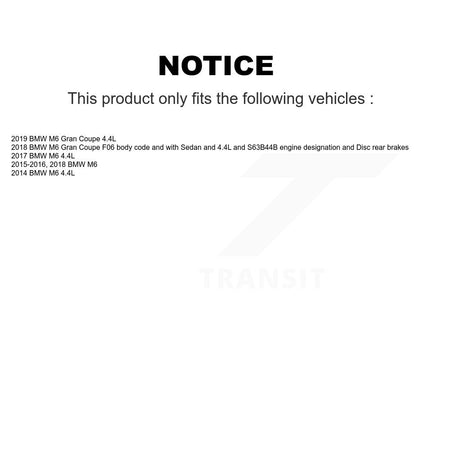 Front Rear Brake Pads Wear Sensor (4 Pack) For BMW M6 Gran Coupe KSE-100120