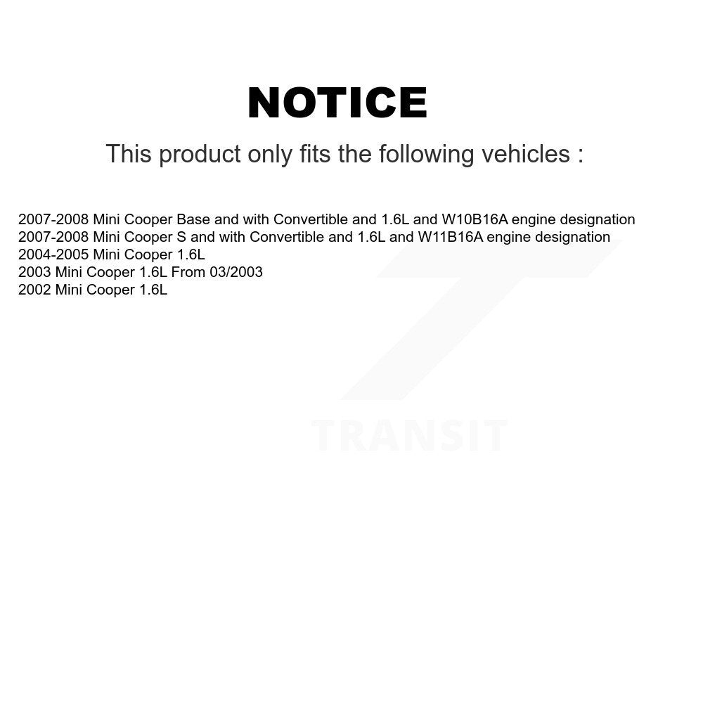 Front Rear Brake Pads Wear Sensor (4 Pack) For Mini Cooper KSE-100123