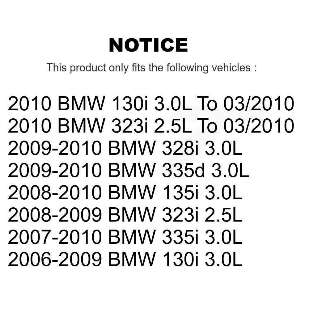 Front Rear Brake Pads Wear Sensor (4 Pack) For BMW 335i 323i 328i 135i 335d 130i KSE-100142