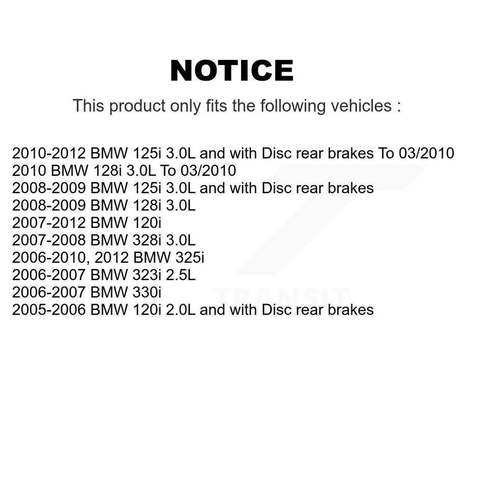 Front Rear Brake Pads Wear Sensor (4 Pack) For BMW 328i 128i 323i 325i 330i 125i 120i KSE-100143