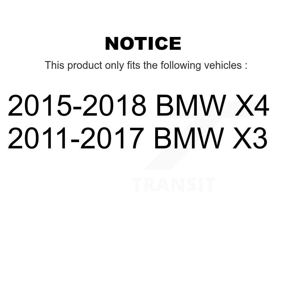 Front Rear Brake Pads Wear Sensor (4 Pack) For BMW X3 X4 KSE-100176