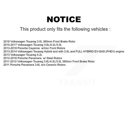 Front Rear Brake Pads Wear Sensor (4 Pack) For Porsche Cayenne Panamera with Harness KSE-100180