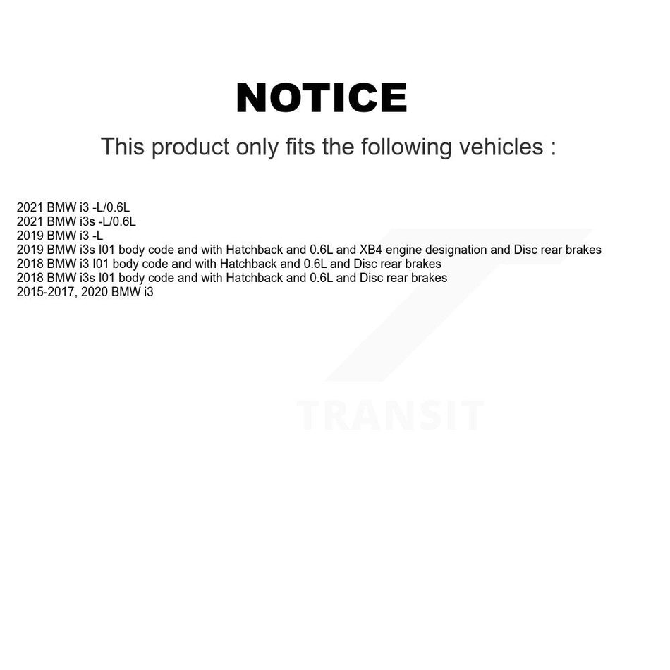 Front Rear Brake Pads Wear Sensor (4 Pack) For BMW i3 i3s KSE-100195