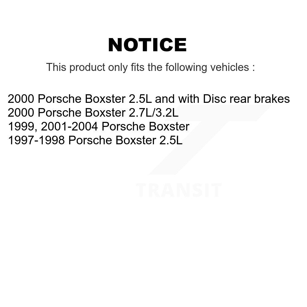 Front Rear Brake Pads Wear Sensor (4 Pack) For Porsche Boxster KSE-100197