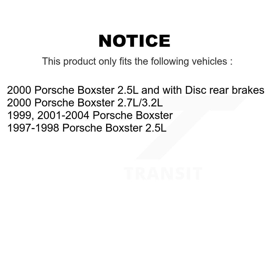 Front Rear Brake Pads Wear Sensor (4 Pack) For Porsche Boxster KSE-100197